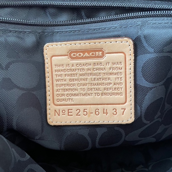 Coach Vintage Transatlantic Messenger Laptop Diaper Bag Unisex Black - Picture 10 of 16